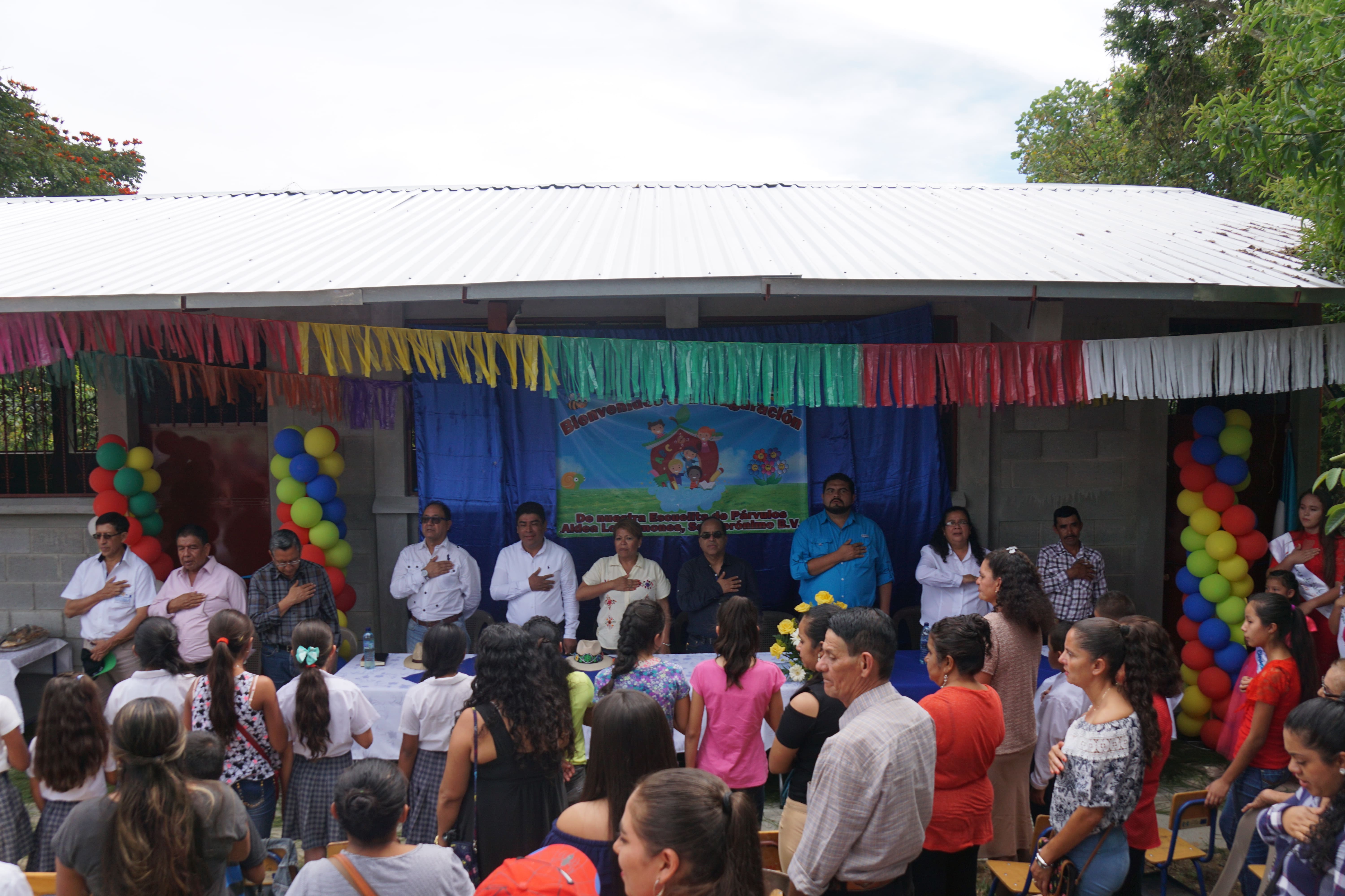 Construcción Escuela Preprimaria, Aldea Los Limones, San Jerónimo Baja Verapaz