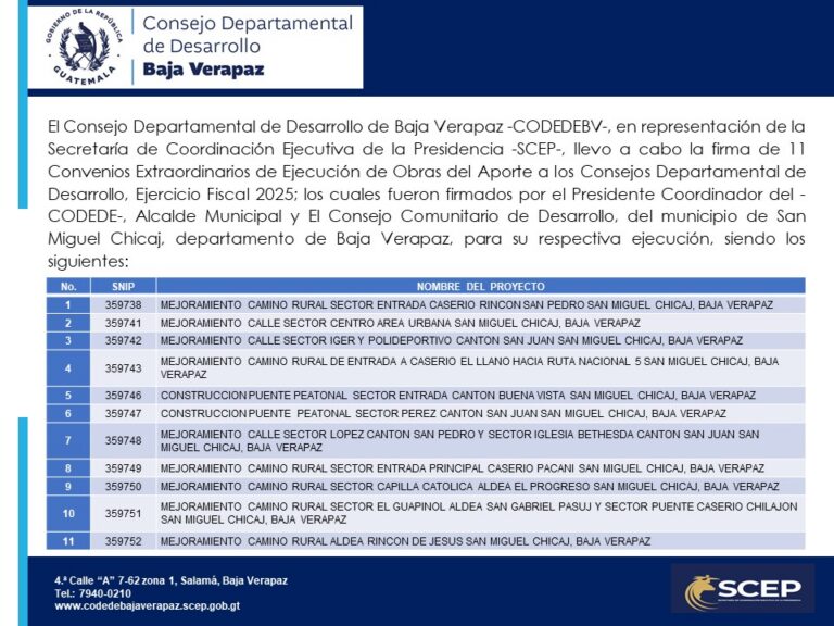 Firma de Convenios Extraordinarios de Ejecución de Obras del Aporte a los Consejos Departamental de Desarrollo