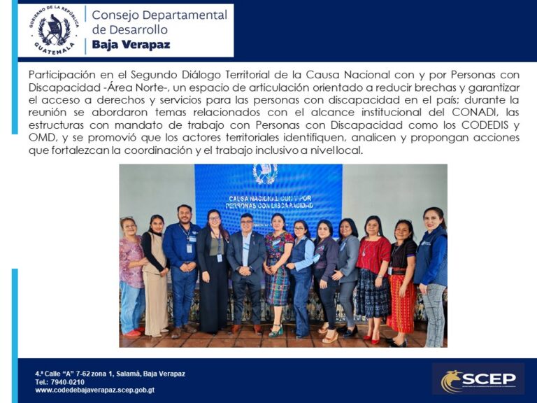 Segundo Diálogo Territorial de la Causa Nacional con y por Personas con Discapacidad -Área Norte-