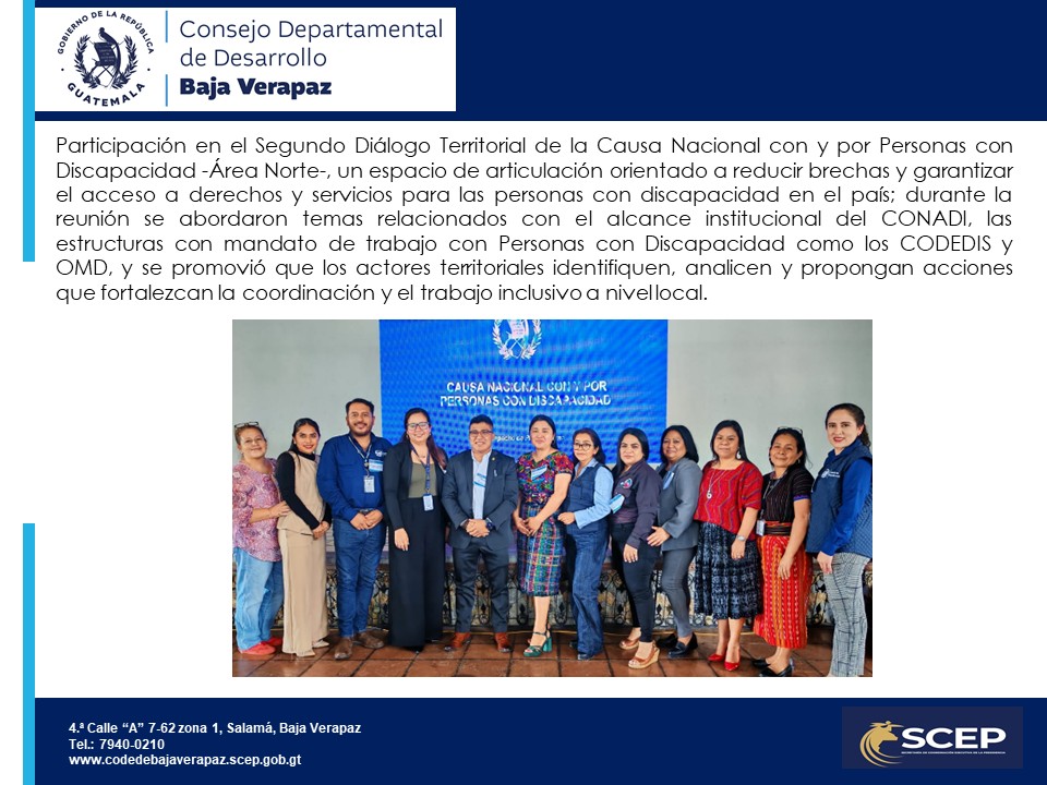 Segundo Diálogo Territorial de la Causa Nacional con y por Personas con Discapacidad -Área Norte-