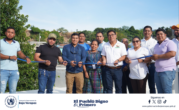 Inauguración del proyecto “MEJORAMIENTO DE ALCANTARILLADO SANITARIO UBICADO EN EL BARRIO ABAJO, SAN JERÓNIMO, BAJA VERAPAZ”