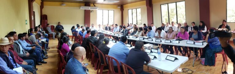 Reunión Ordinaria del Consejo Departamental de Desarrollo Urbano y Rural de Baja Verapaz –CODEDE-